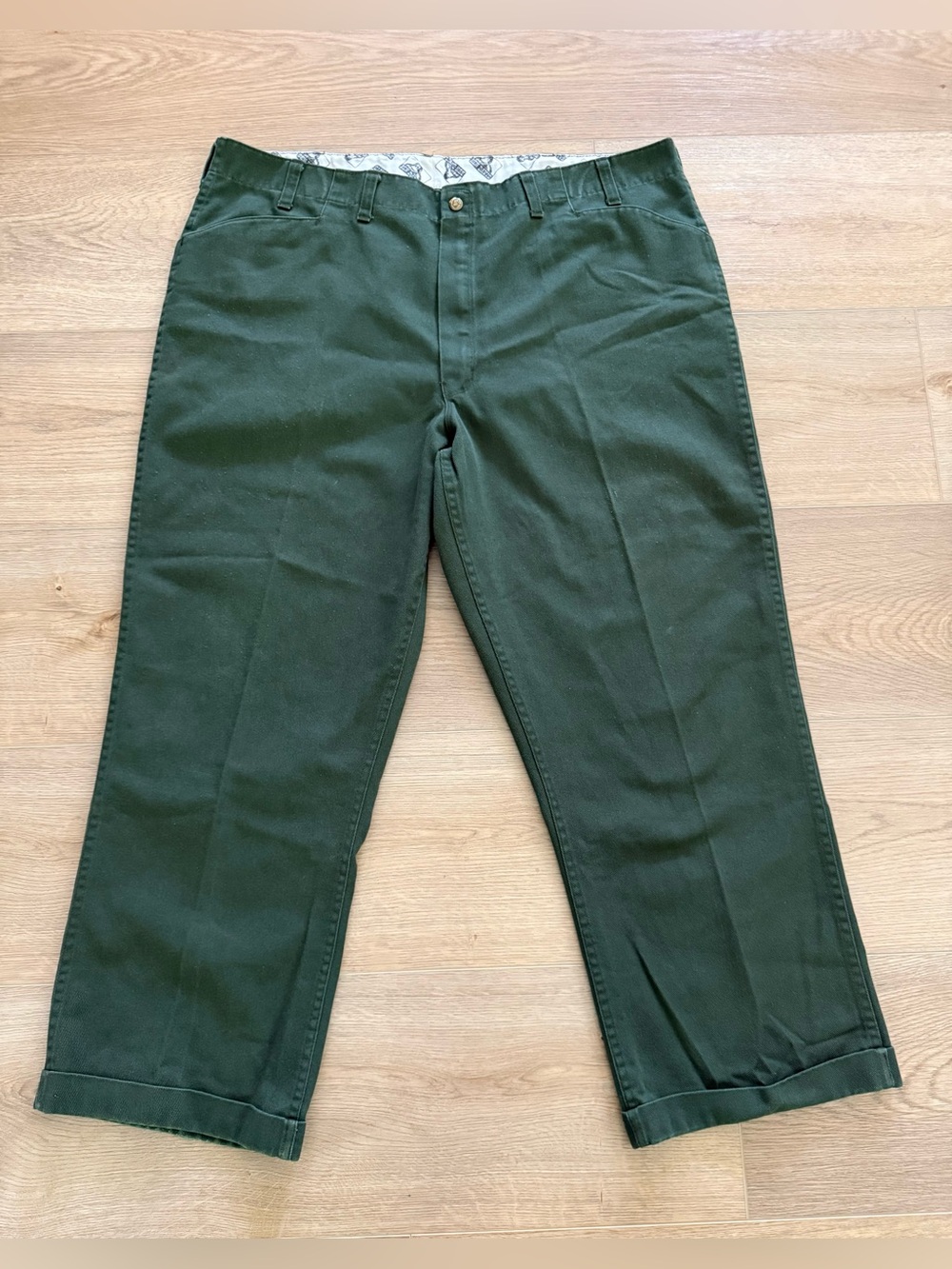 Vintage Ben Davis USA Made Original Work Pants Olive Green Size 44